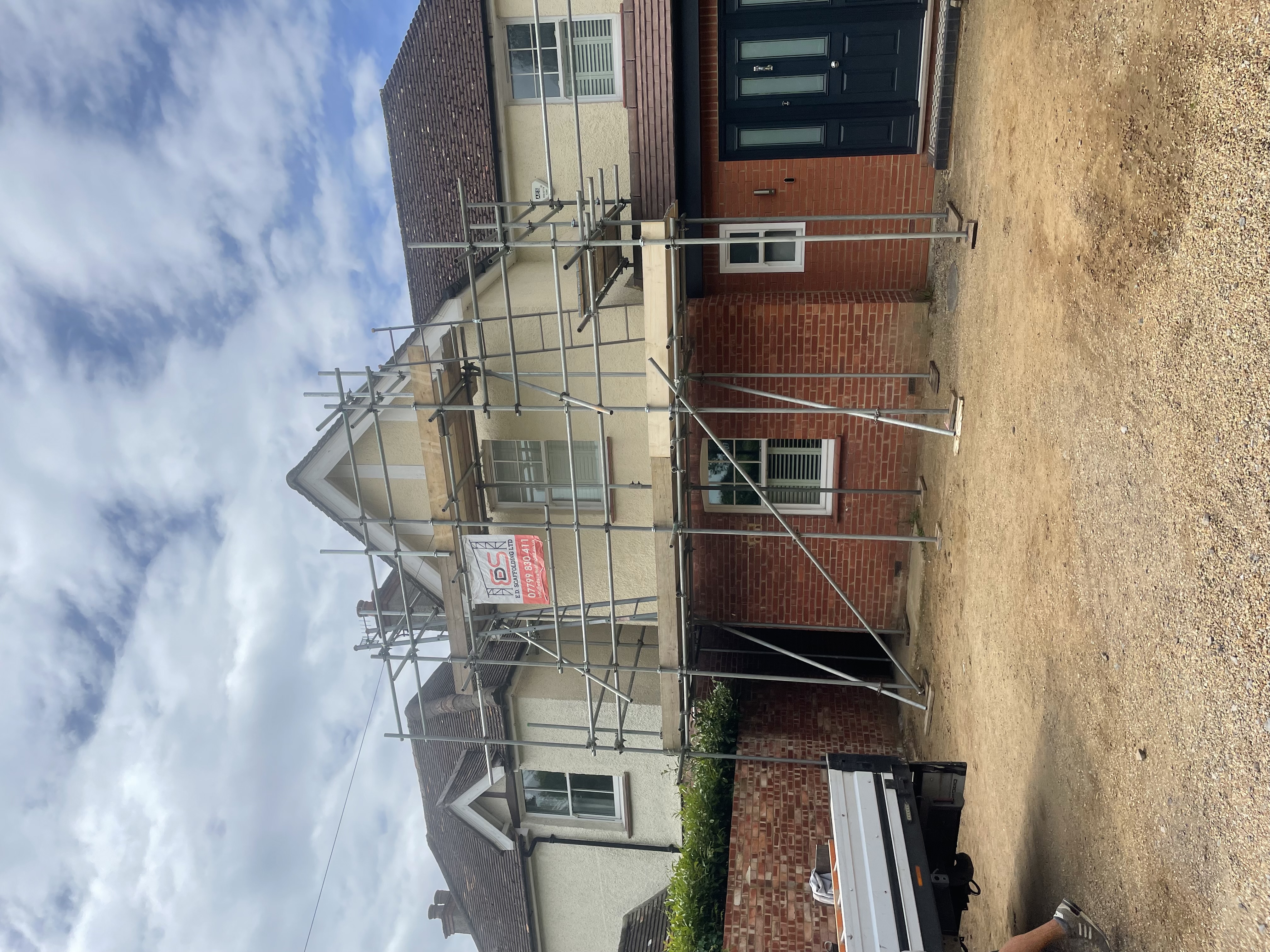 Exterior Access Scaffolding - Painting, Rendering and Window Replacement Platforms